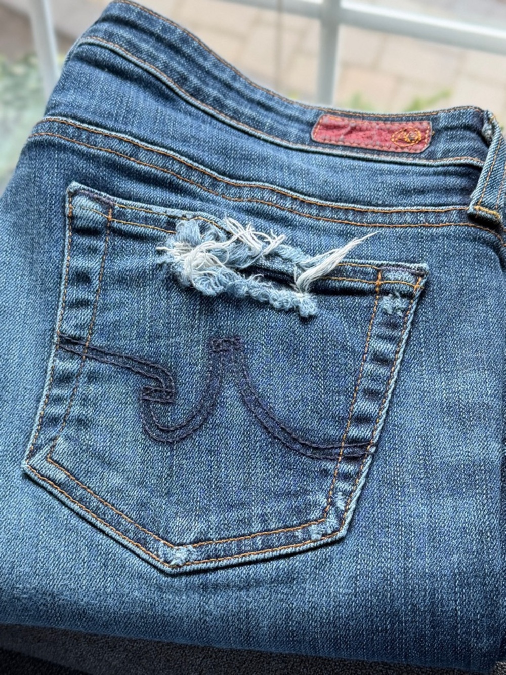 RARE Y2K AG Adriano Goldschmied "The Stilt" Red Label Distressed Jeans | 30R